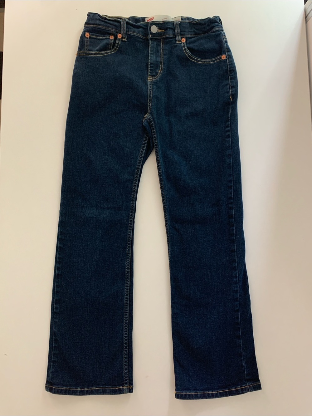 Levi's Dark Blue Straight Leg Boys Jeans, sz 14
